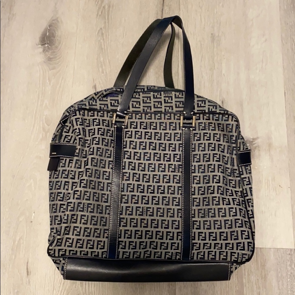 Authentic Fendi Purse - Navy Blue/Grey
